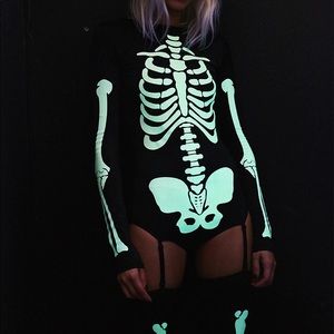 HALLOWEEN Costume - Glow in the Dark Skeleton